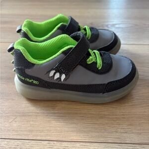 Stride Rite 360 Boys Sneakers - Gray & Green Dinosaur